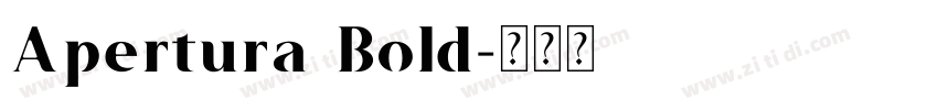 Apertura Bold字体转换